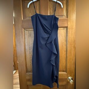 Navy blue Bardot dress